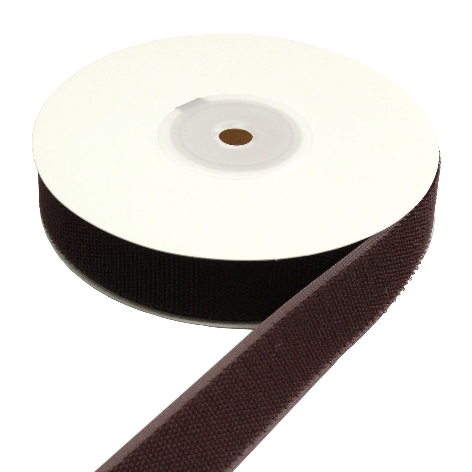 日本紐釦貿易 Y.K.K ベルクロ面ファスナー 縫い付けタイプ 巾25mm 徳用5m巻 B(ループ) 1808ブラウン （ご注文単位1巻）【直送品】