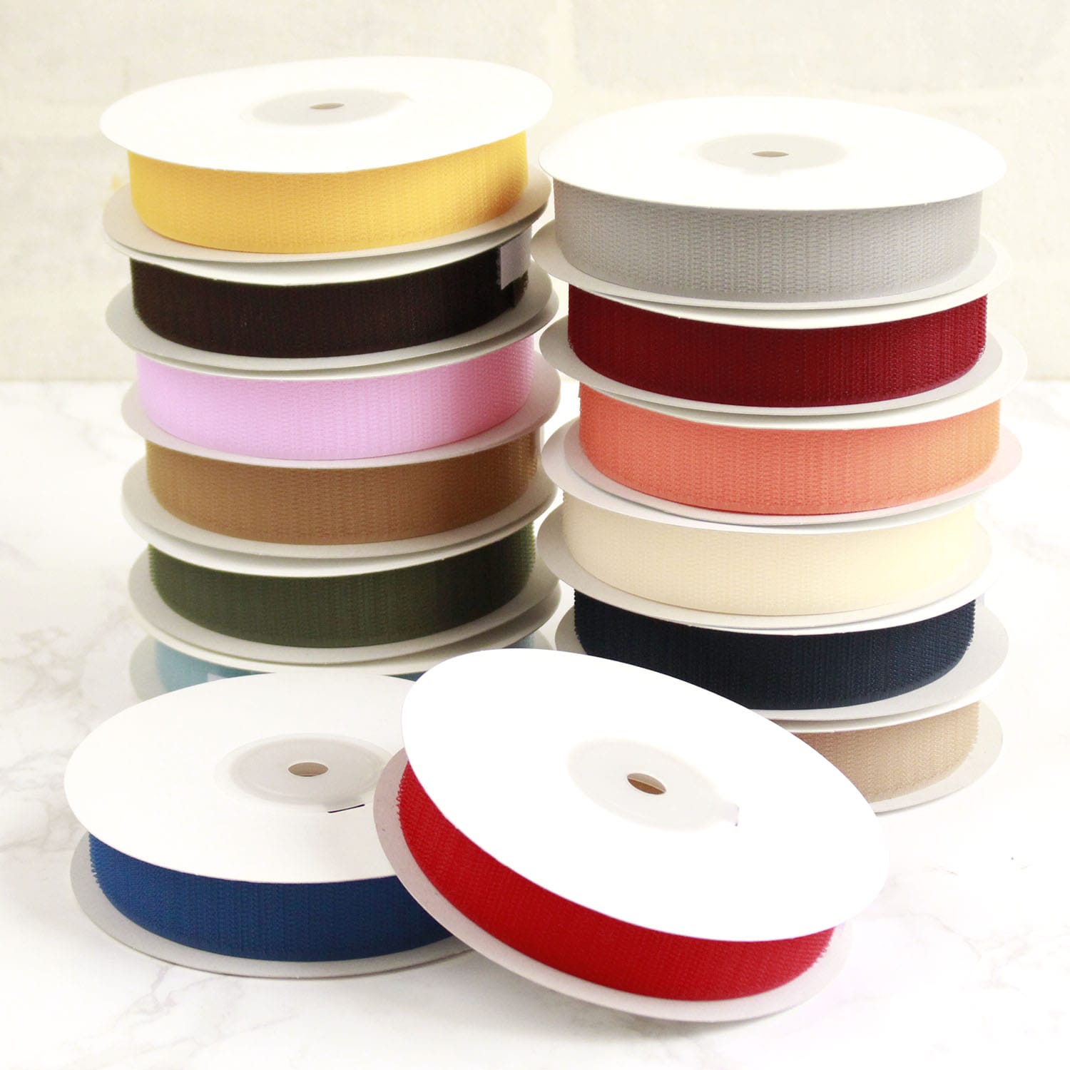 日本紐釦貿易 Y.K.K ベルクロ面ファスナー 縫い付けタイプ 巾25mm 徳用5m巻 A(フック) 1070ワイン （ご注文単位1巻）【直送品】