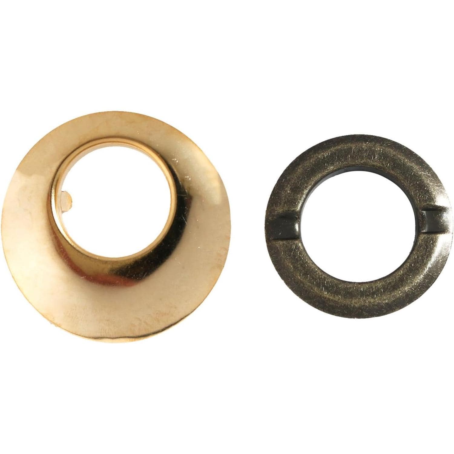 日本紐釦貿易 ツメ式ハトメ 三日月 ゴールド φ40mm 2組入 F5-451 （ご注文単位1束）【直送品】