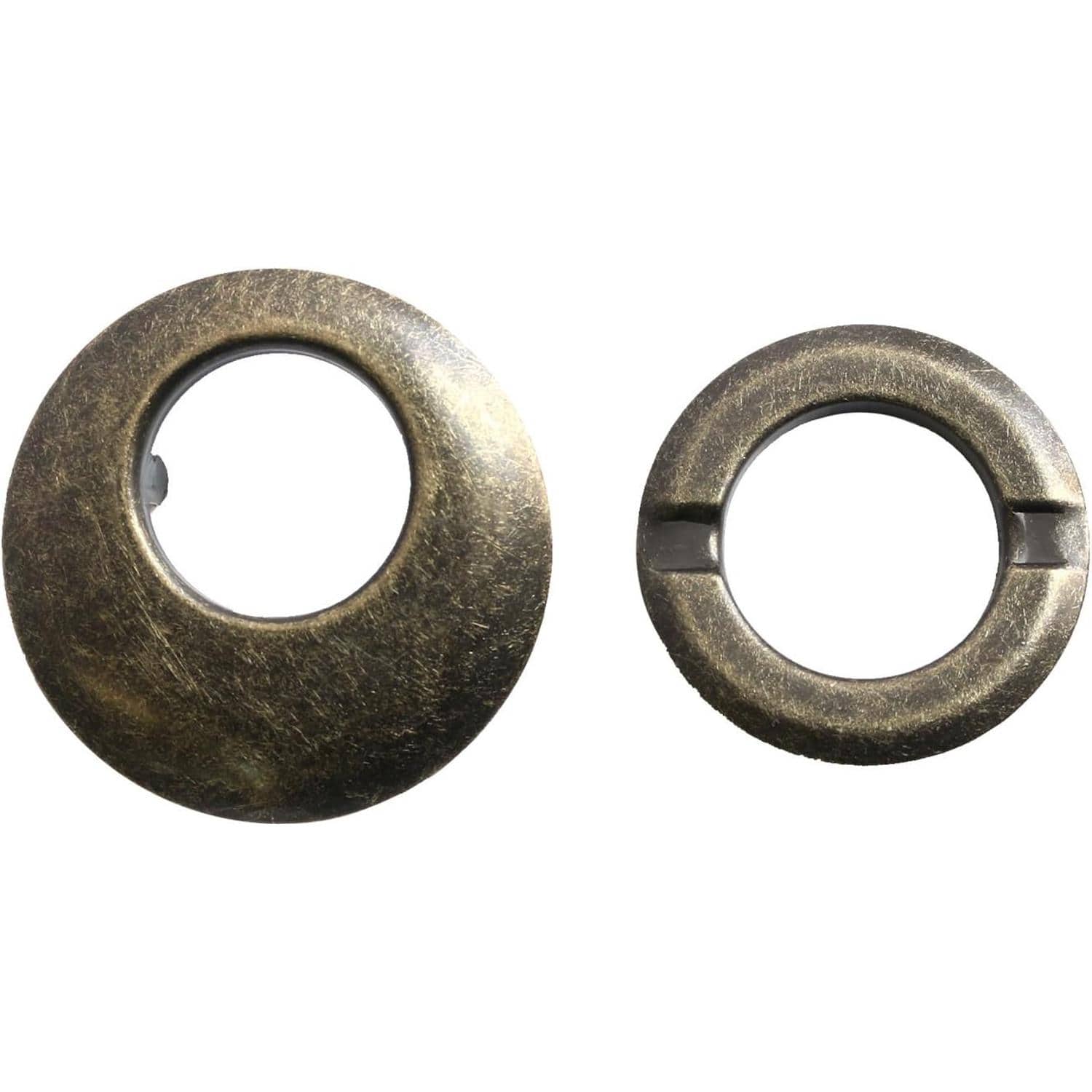 日本紐釦貿易 ツメ式ハトメ 三日月 アンティークゴールド φ40mm 2組入 F5-454 （ご注文単位1束）【直送品】