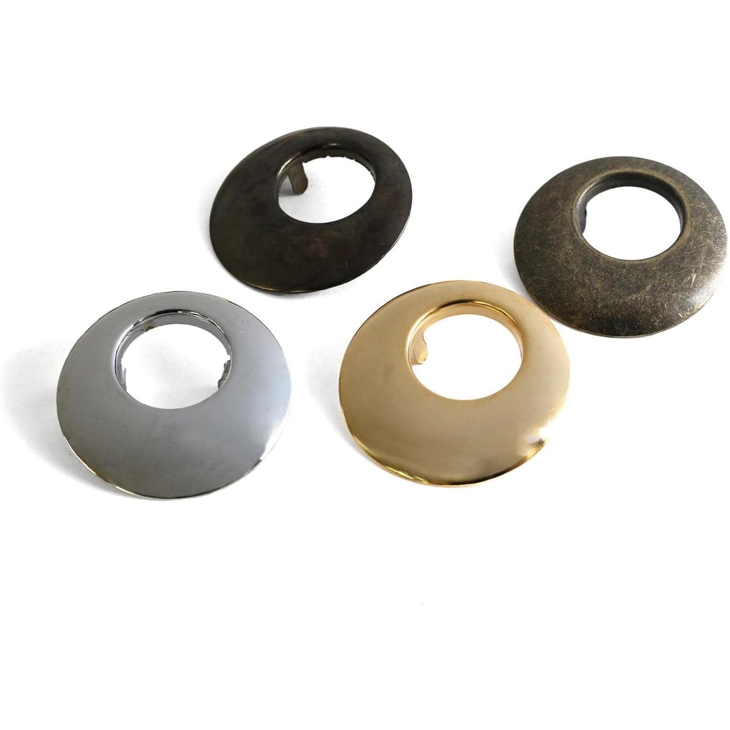 日本紐釦貿易 ツメ式ハトメ 三日月 アンティークゴールド φ40mm 2組入 F5-454 (ご注文単位1束)【直送品】