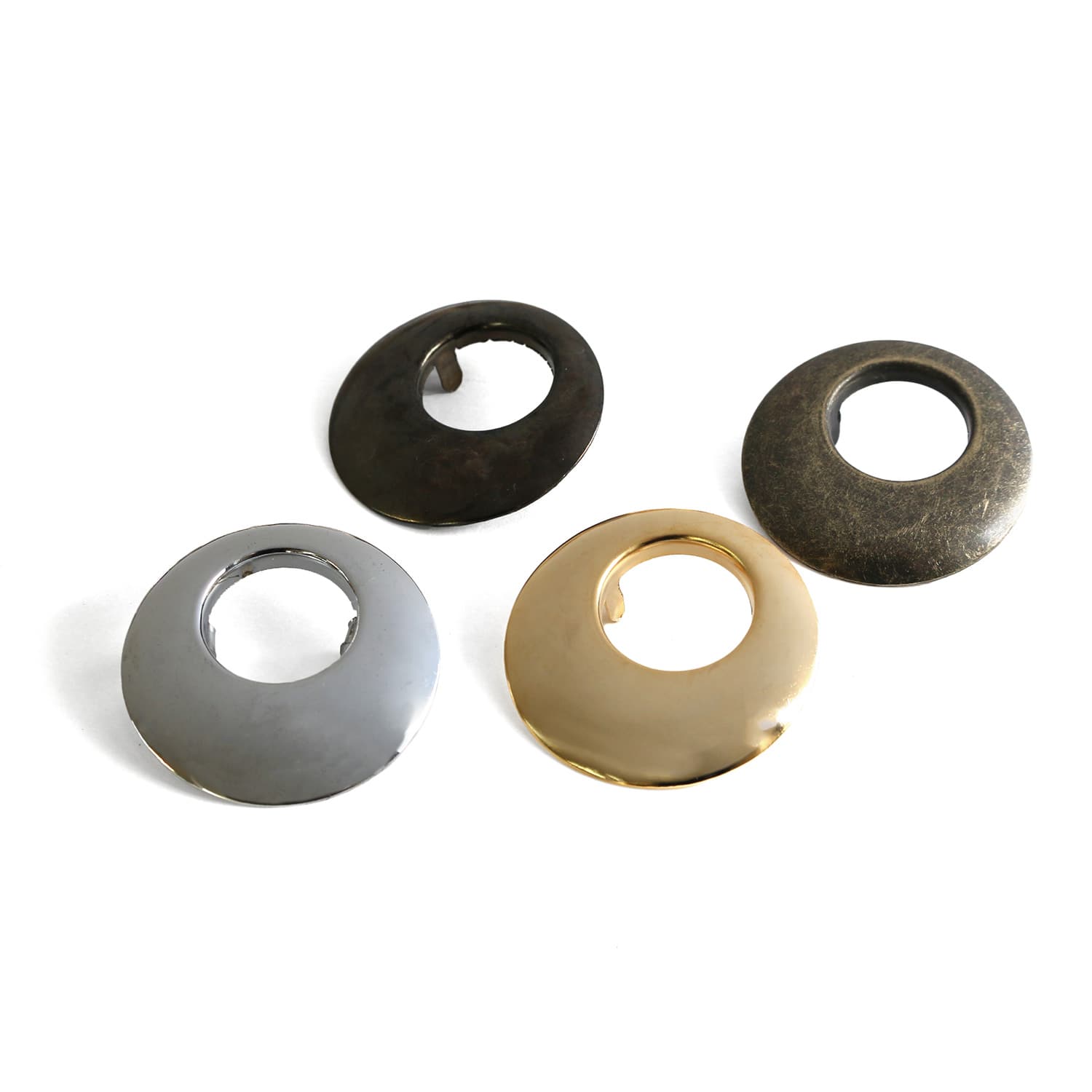 日本紐釦貿易 ツメ式ハトメ 三日月 アンティークゴールド φ40mm 2組入 F5-454 (ご注文単位1束)【直送品】