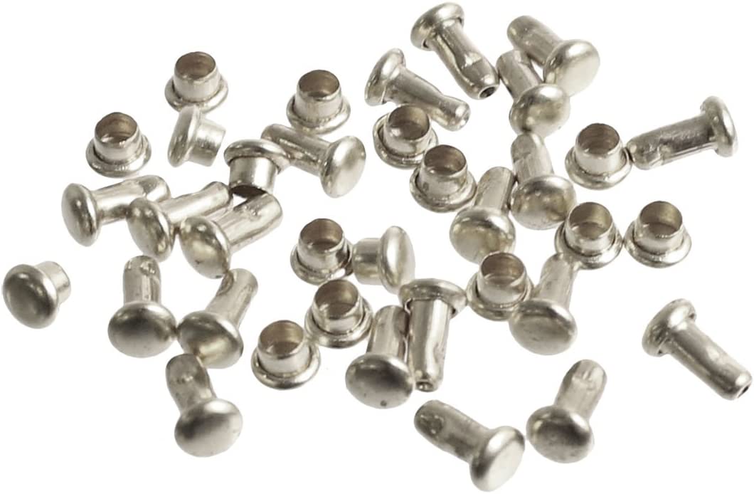 日本紐釦貿易 両面カシメ ミニサイズ シルバー φ3.5mm 20個入 F3-121-20 （ご注文単位1束）【直送品】