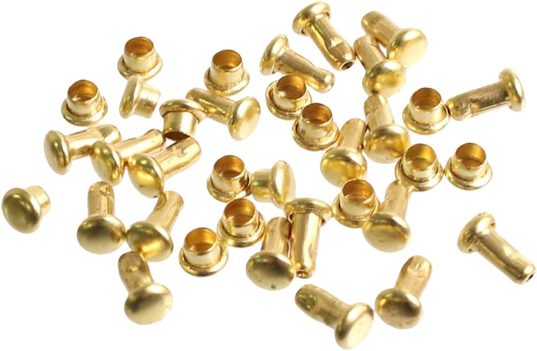 日本紐釦貿易 両面カシメ ミニサイズ ゴールド φ3.5mm 20個入 F3-124-20 （ご注文単位1束）【直送品】