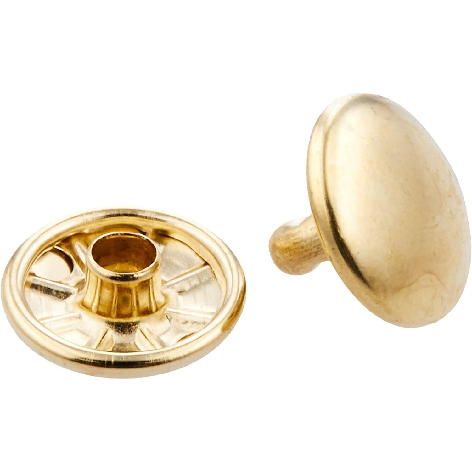 日本紐釦貿易 両面カシメ 特大サイズ アンティークゴールド φ13mm 30個入 F3-17-30 （ご注文単位1束）【直送品】