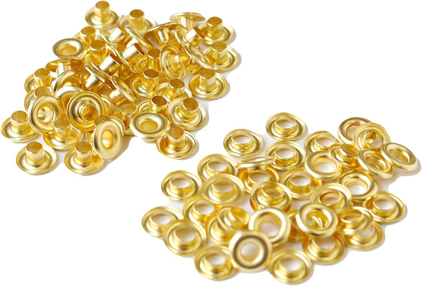 日本紐釦貿易 両面ハトメ #200 穴4mm ゴールド 200組入 （ご注文単位1束）【直送品】