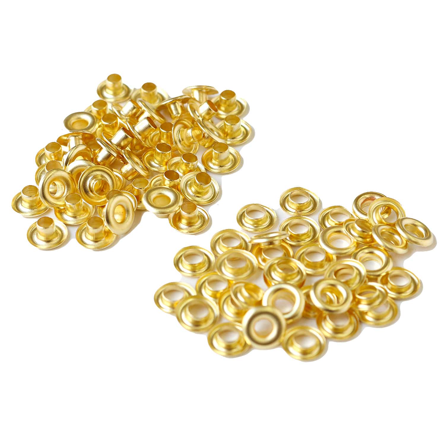 日本紐釦貿易 両面ハトメ #200 穴4mm ゴールド 200組入 (ご注文単位1束)【直送品】