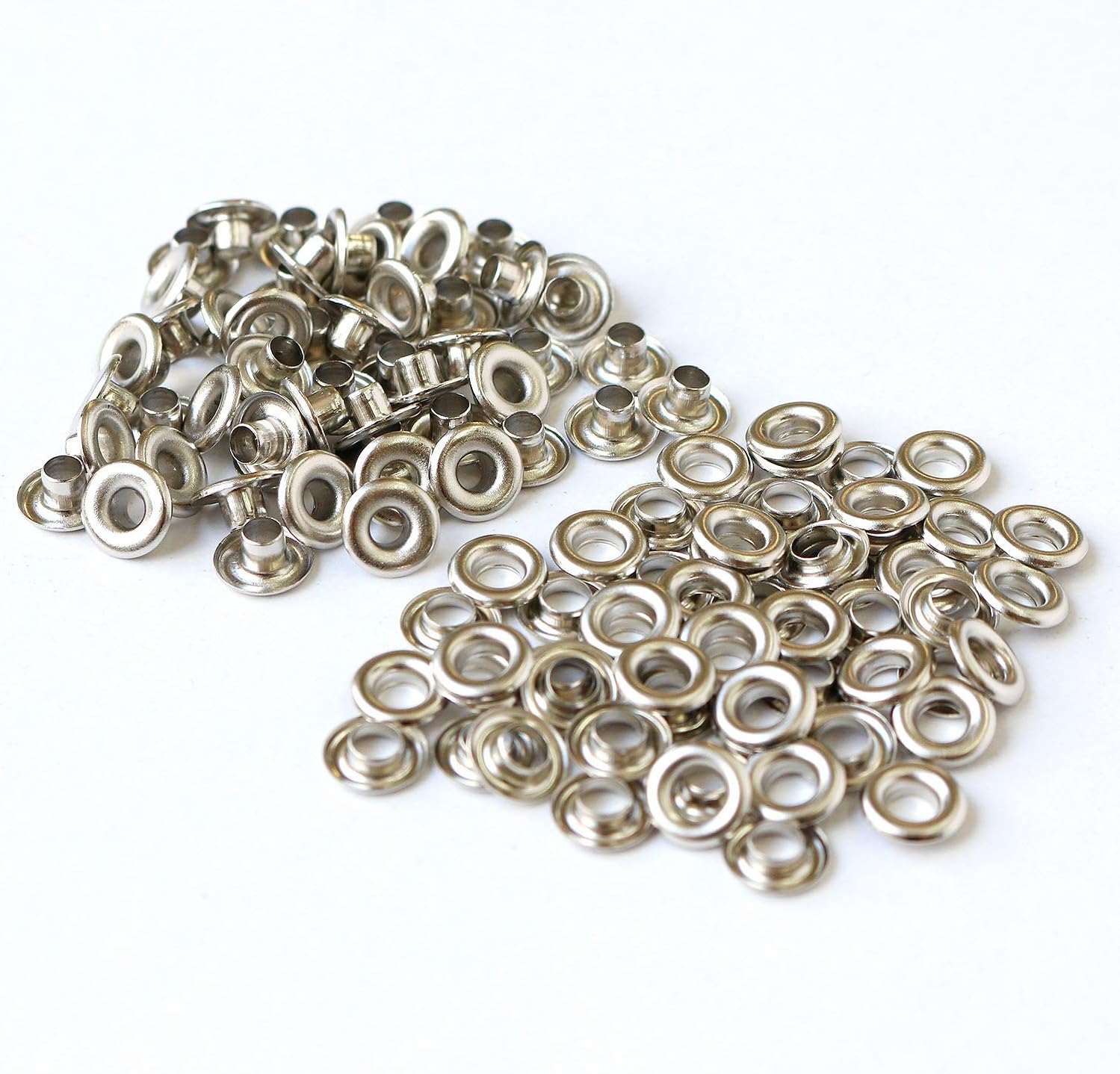 日本紐釦貿易 両面ハトメ #200 穴4mm ニッケル 200組入 （ご注文単位1束）【直送品】