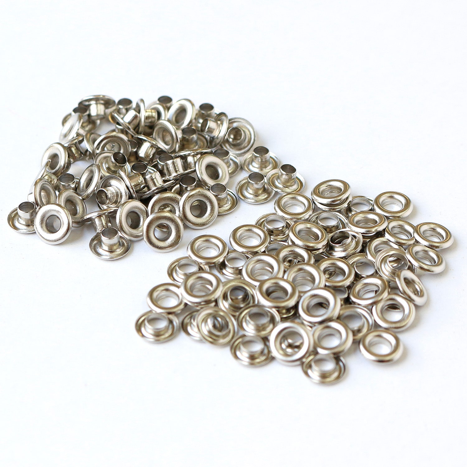 日本紐釦貿易 両面ハトメ #200 穴4mm ニッケル 200組入 （ご注文単位1束）【直送品】