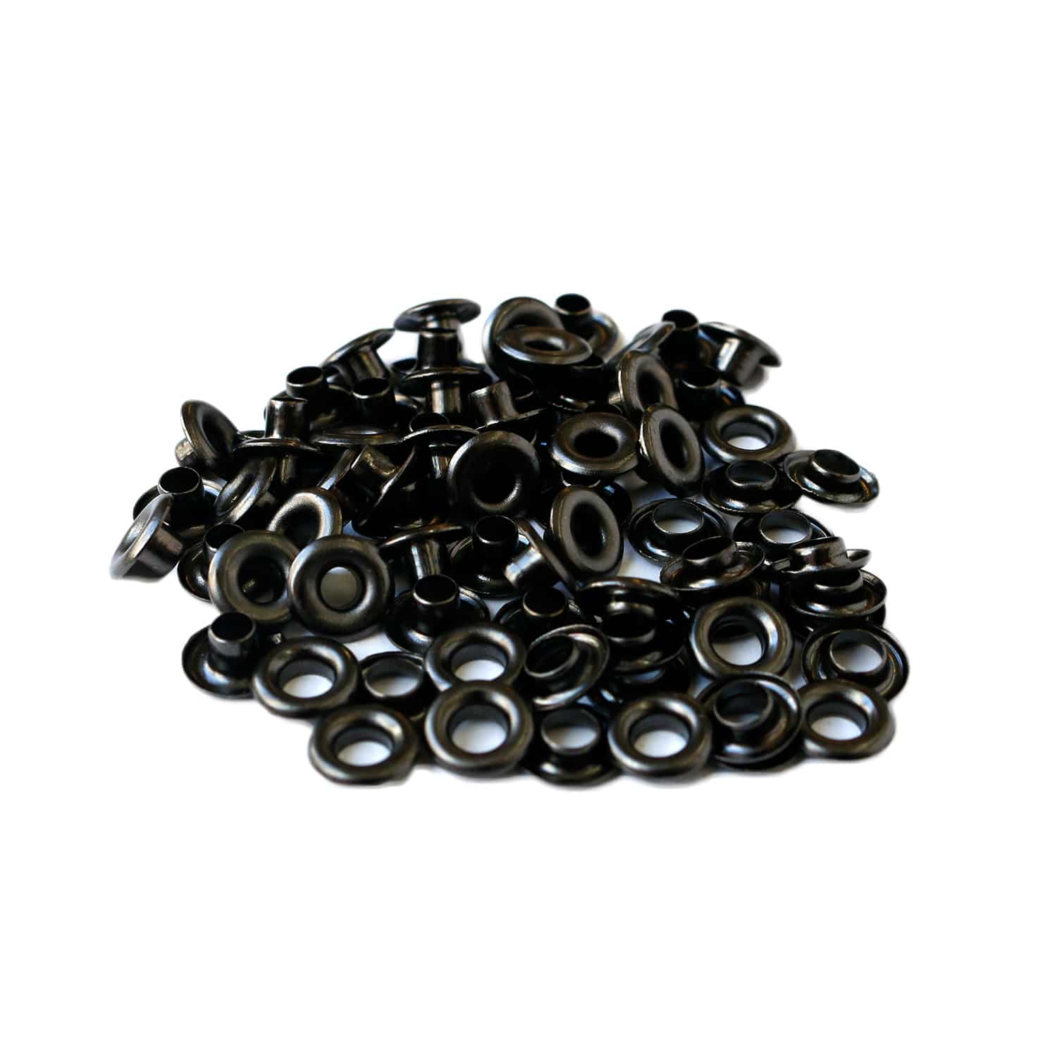 日本紐釦貿易 両面ハトメ #200 穴4mm ブラックニッケル 200組入 (ご注文単位1束)【直送品】