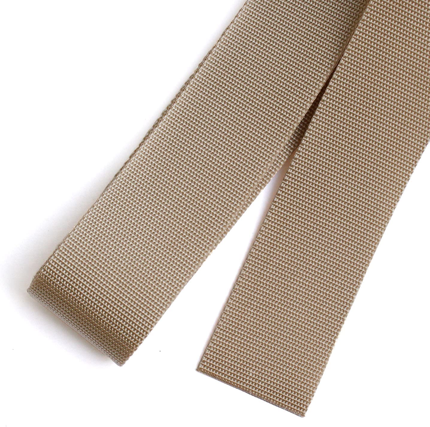 日本紐釦貿易 薄手アミーテープ 38mm巾 2.4mカット サンドベージュ AMT38-387-101 （ご注文単位1巻）【直送品】