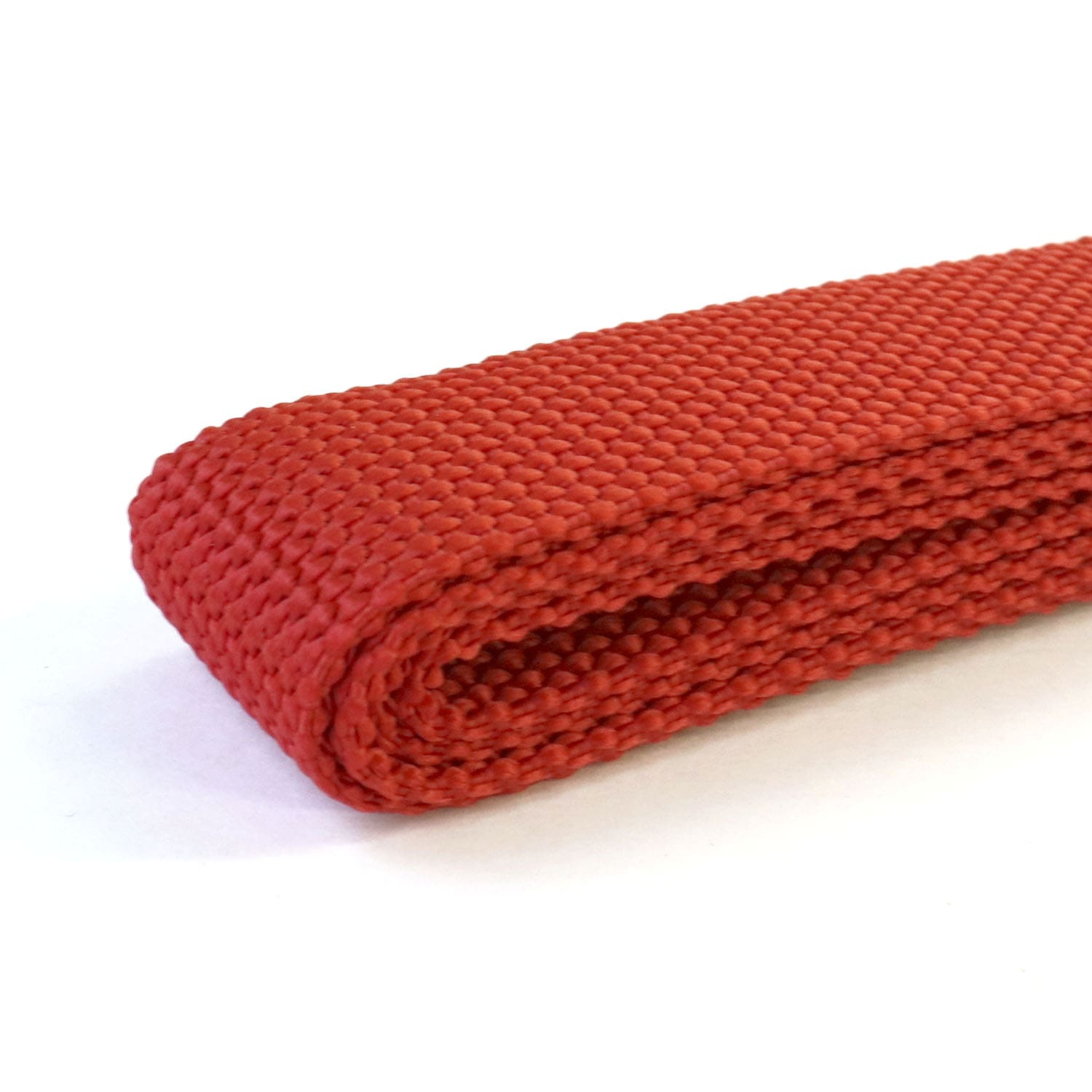 日本紐釦貿易 カラフルポリテープ 25㎜巾 1.6m 赤 MHP25-387-14 （ご注文単位1巻）【直送品】