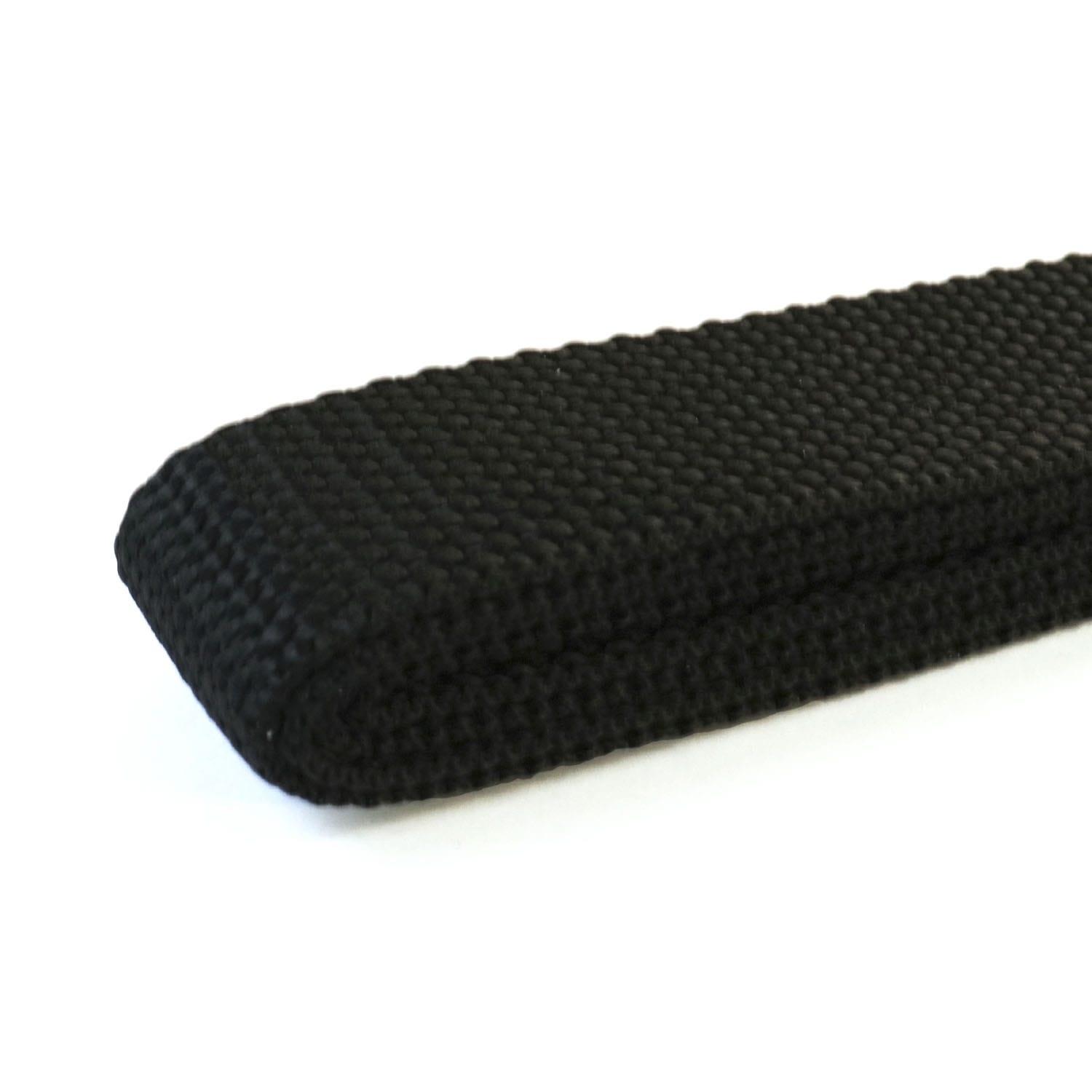 日本紐釦貿易 カラフルポリテープ 25㎜巾 1.6m 黒 MHP25-387-17 （ご注文単位1巻）【直送品】