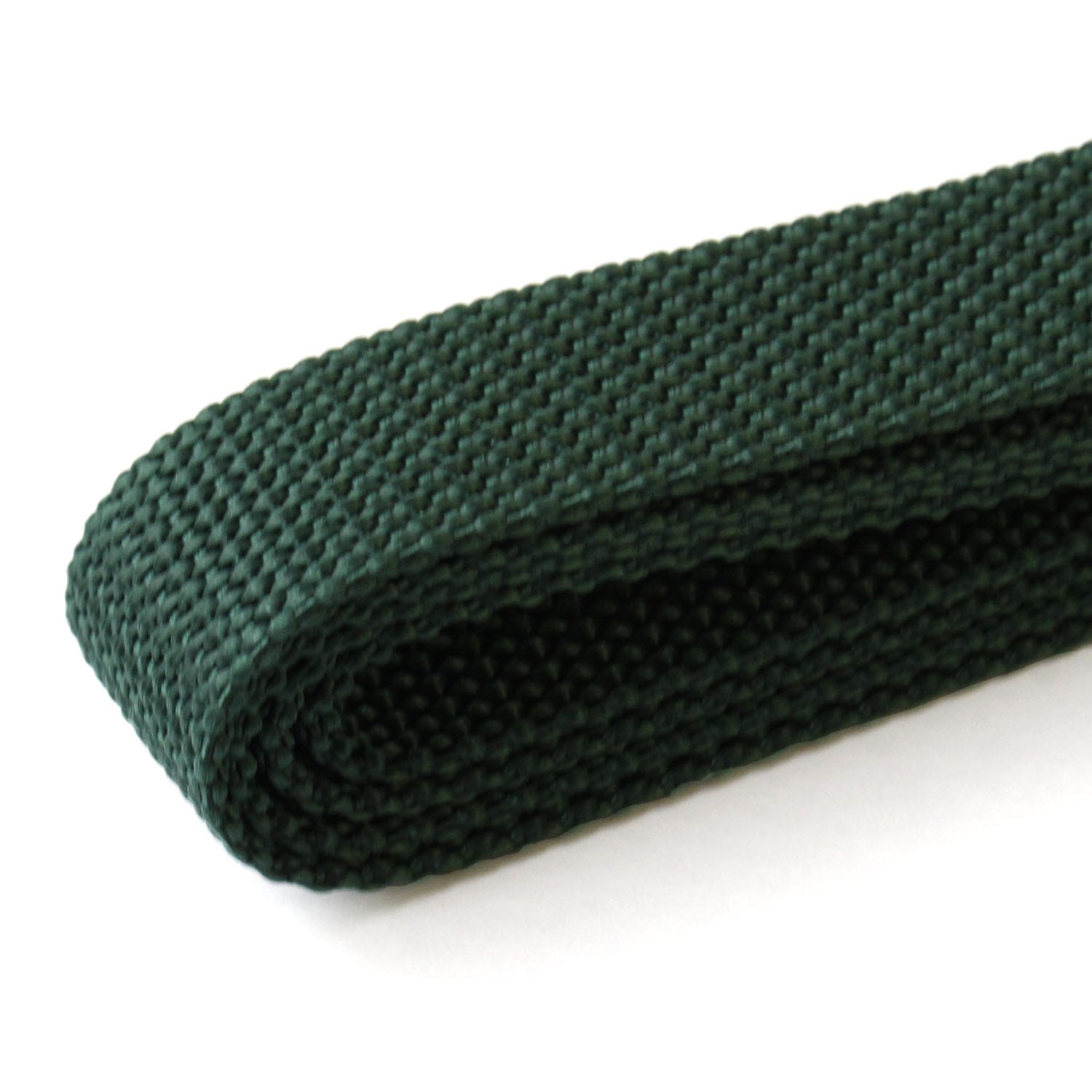 日本紐釦貿易 カラフルポリテープ 25㎜巾 1.6m 濃グリーン MHP25-387-48 （ご注文単位1巻）【直送品】