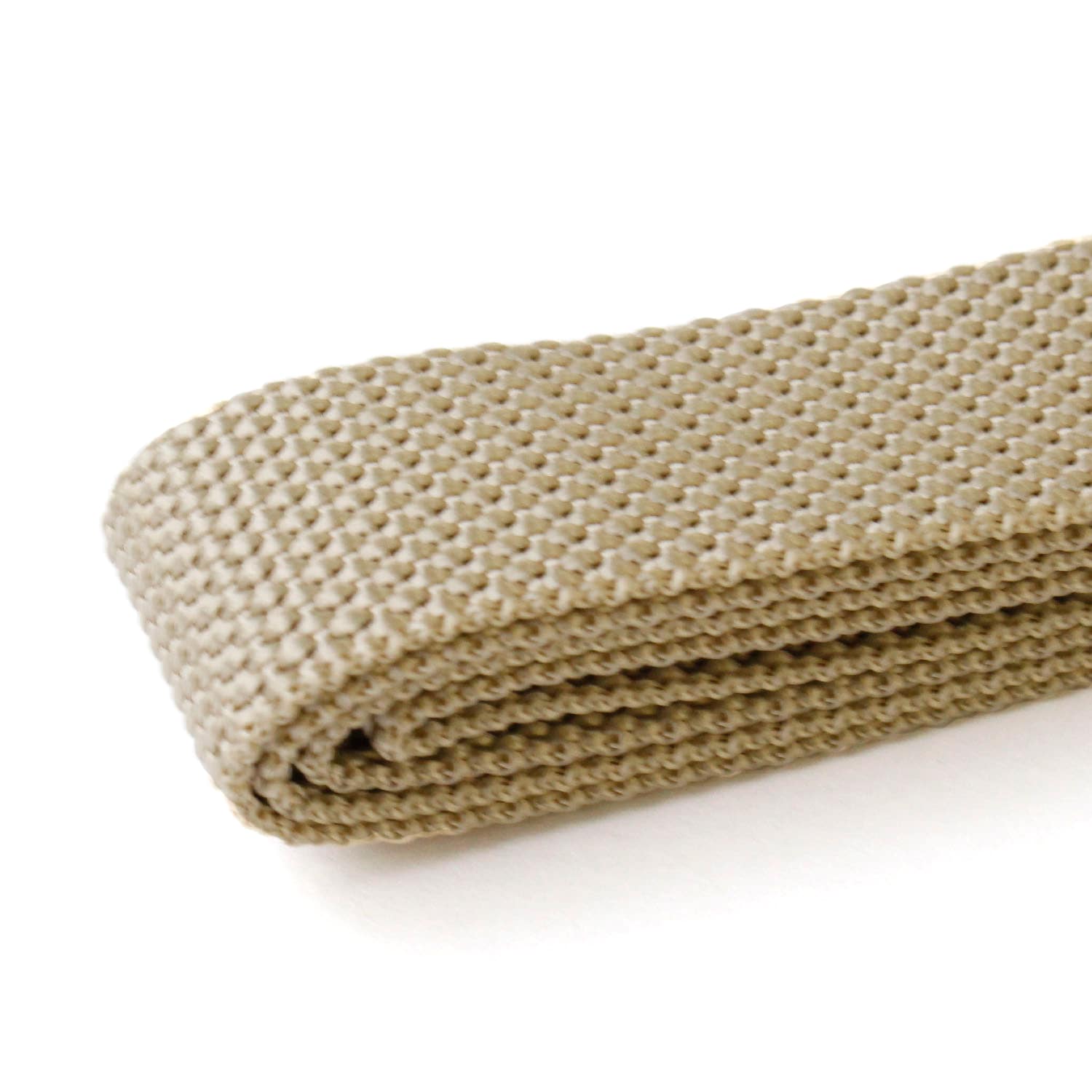 日本紐釦貿易 カラフルポリテープ 25㎜巾 1.6m サンドベージュ MHP25-387-5 （ご注文単位1巻）【直送品】