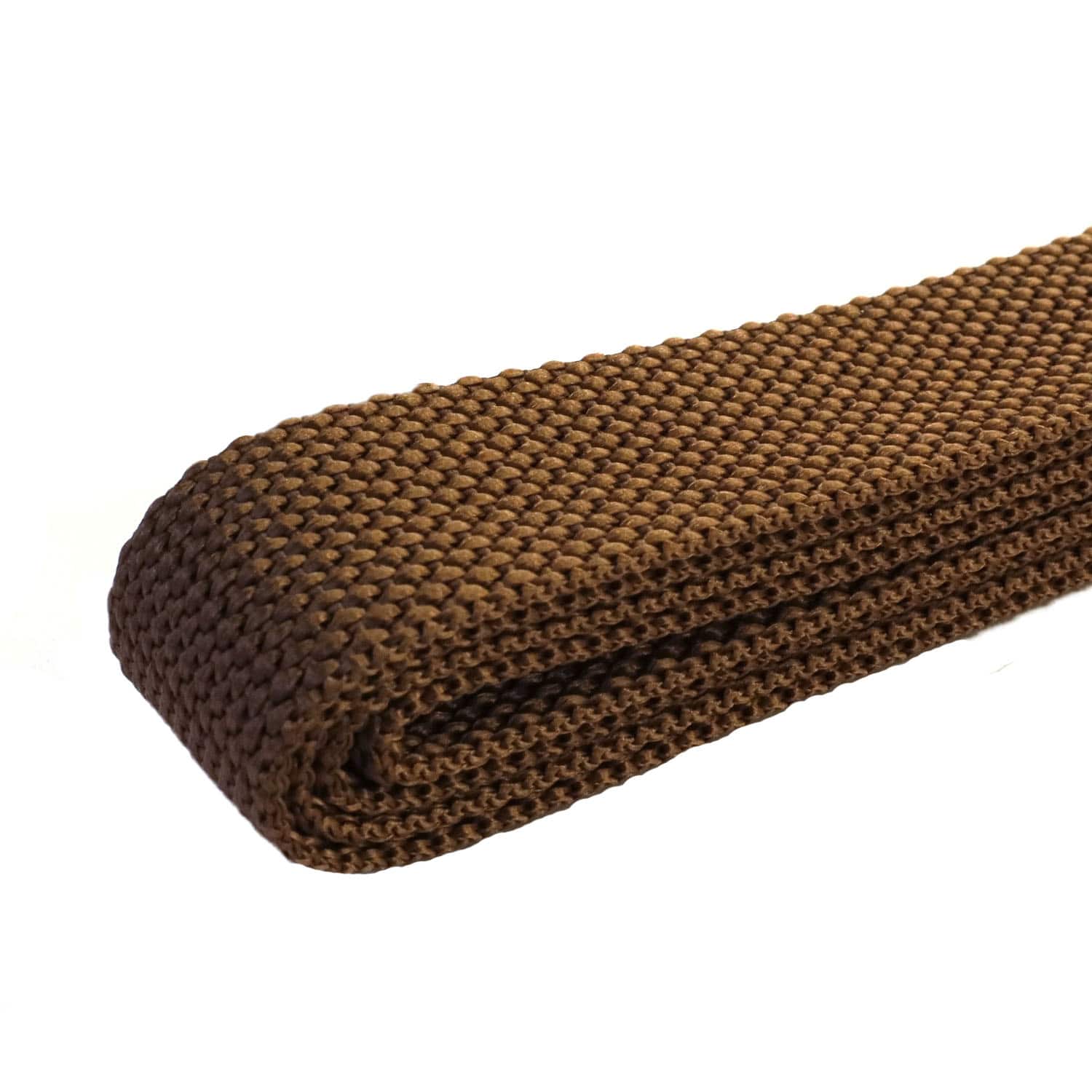 日本紐釦貿易 カラフルポリテープ 25㎜巾 1.6m 茶 MHP25-387-8 （ご注文単位1巻）【直送品】