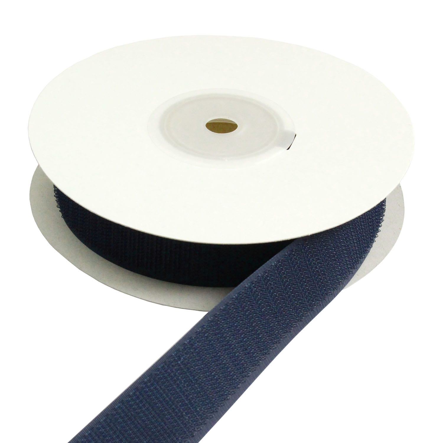 日本紐釦貿易 Y.K.K ベルクロ面ファスナー 縫い付けタイプ 巾25mm 徳用5m巻 A(フック) 1968ネイビー （ご注文単位1巻）【直送品】