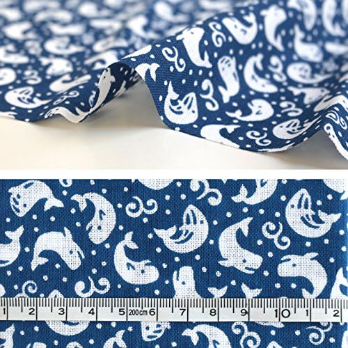 日本紐釦貿易 くじら 33cmx90cm 青 MYM33358 (ご注文単位1枚)【直送品】