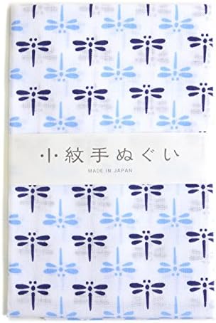 日本紐釦貿易 宮本 ミヤモト 小紋手ぬぐい 青とんぼ 33cmx90cm ブルー MYM33042 （ご注文単位1枚）【直送品】