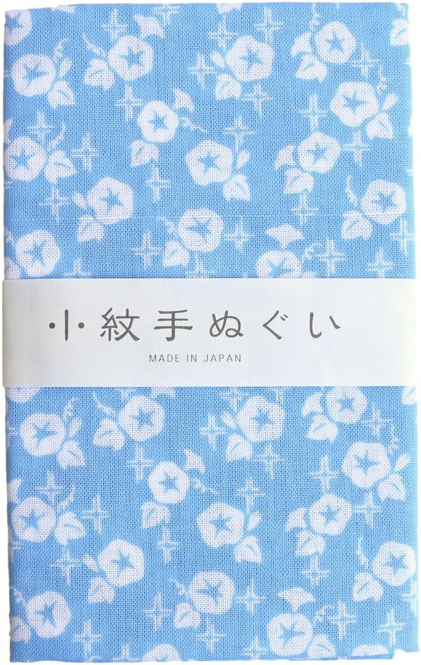 日本紐釦貿易 小絞手ぬぐい 朝顔 33×90cm MYM33224 （ご注文単位1枚）【直送品】
