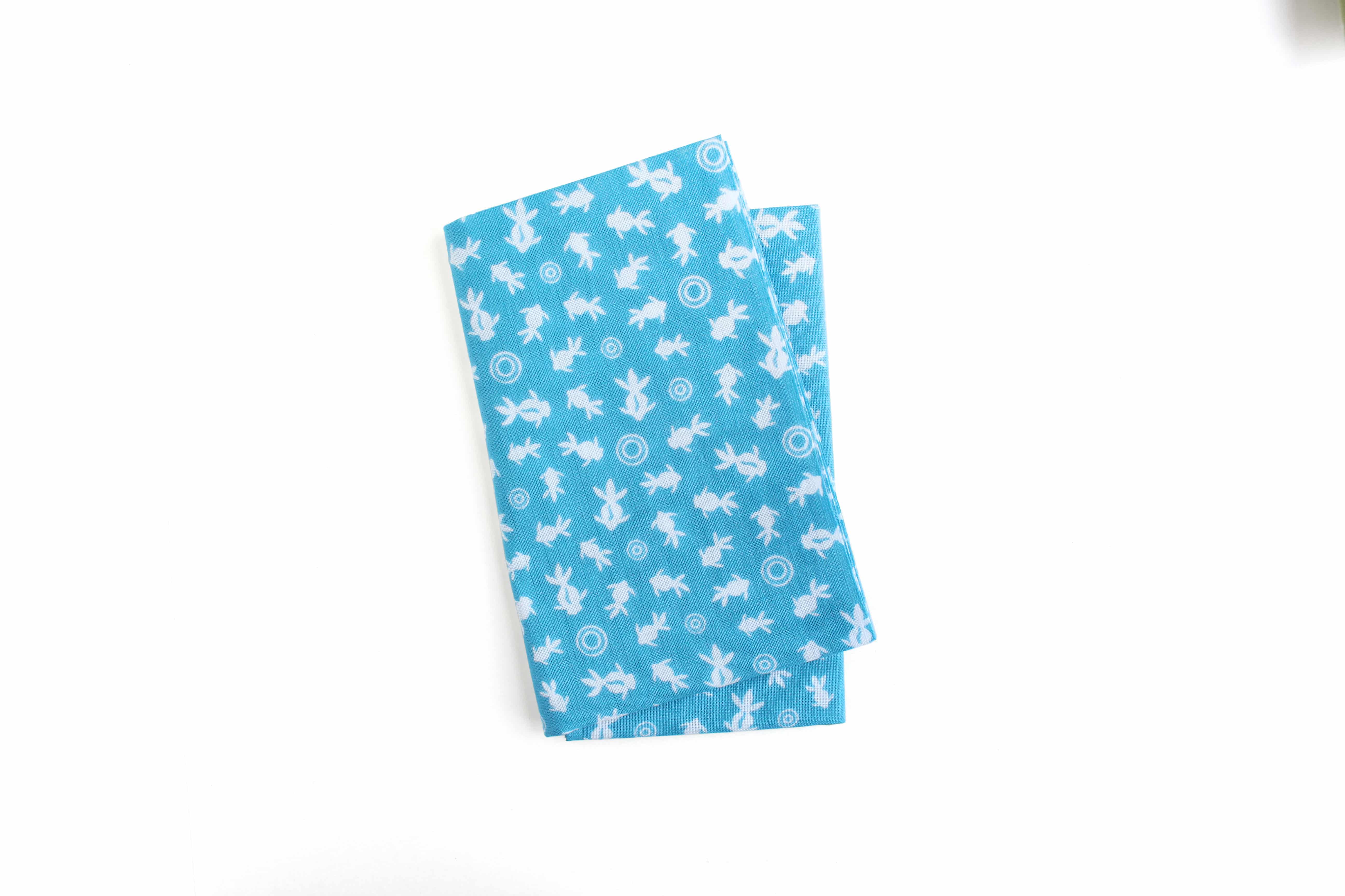 日本紐釦貿易 宮本 ミヤモト 小紋手ぬぐい 金魚 33cmx90cm ブルー MYM33233 (ご注文単位1枚)【直送品】