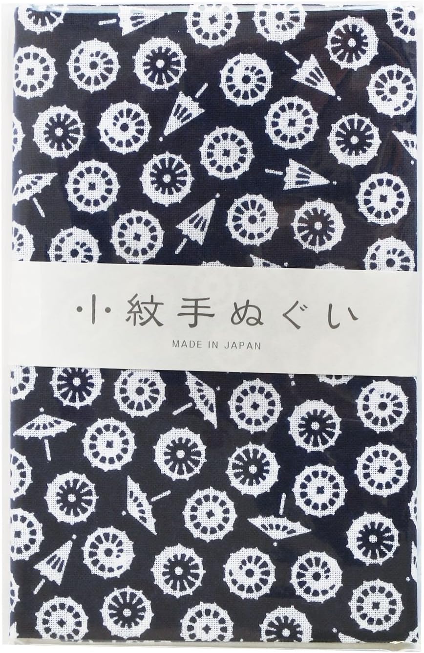 日本紐釦貿易 小絞手ぬぐい 和傘 33×90cm MYM33462 （ご注文単位1枚）【直送品】