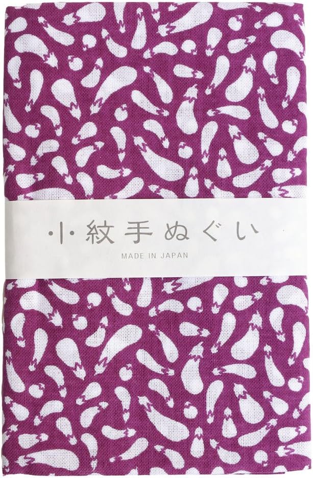 日本紐釦貿易 小絞手ぬぐい 茄子 33×90cm MYM33218 （ご注文単位1枚）【直送品】