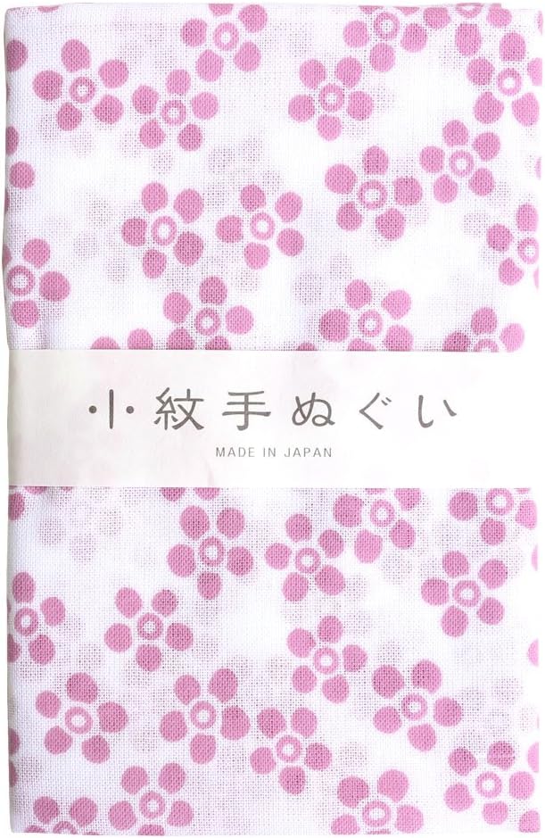日本紐釦貿易 小絞手ぬぐい 小花ピンク 33×90cm MYM33238 （ご注文単位1枚）【直送品】