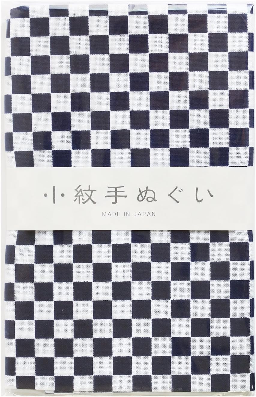 日本紐釦貿易 小紋手ぬぐい 市松 33×90cm MYM33466 （ご注文単位1枚）【直送品】