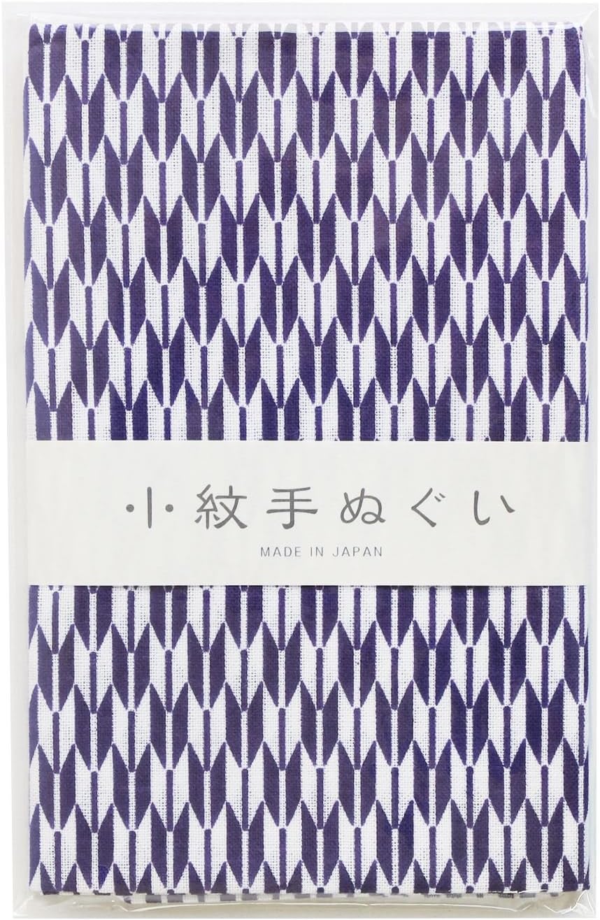 日本紐釦貿易 小紋手ぬぐい 矢羽 33×90cm MYM33468 （ご注文単位1枚）【直送品】