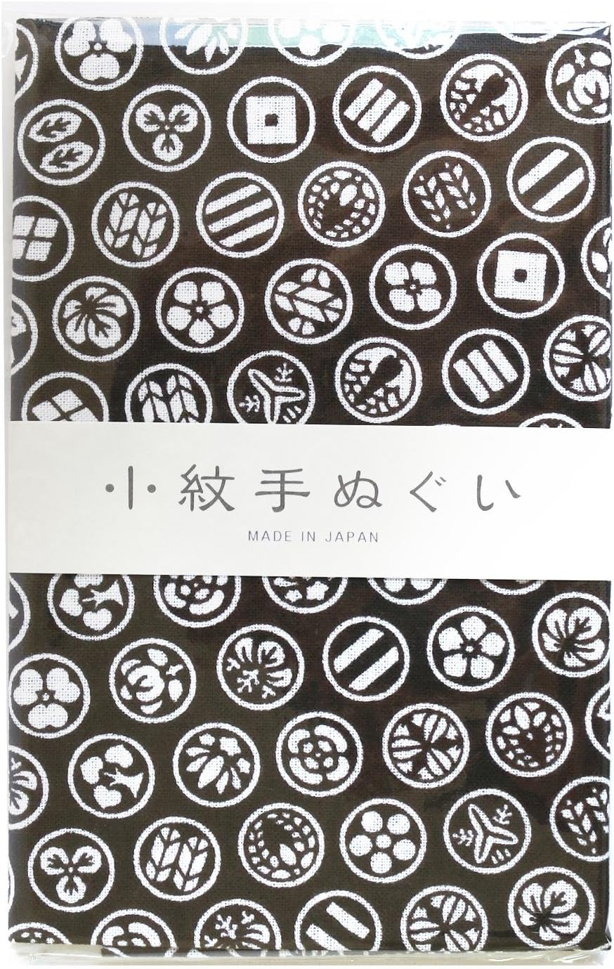 日本紐釦貿易 小紋手ぬぐい 家紋 33×90cm MYM33353 （ご注文単位1枚）【直送品】
