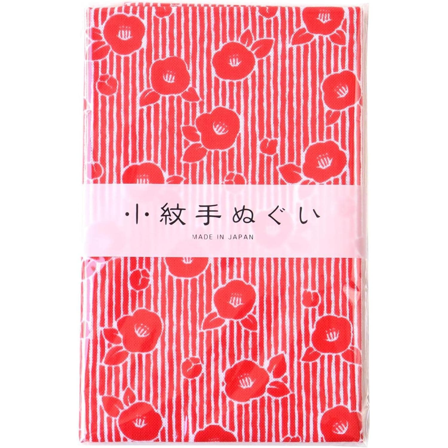 日本紐釦貿易 小紋手ぬぐい 33cmx90cm 椿 MYM33228 （ご注文単位1枚）【直送品】