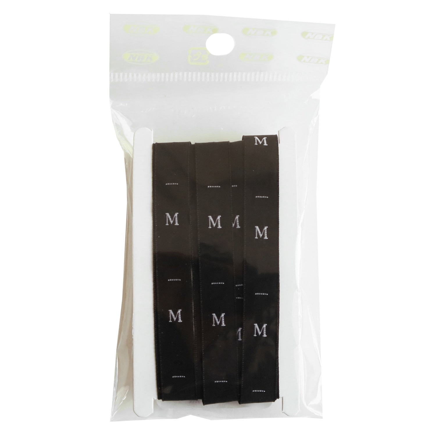 日本紐釦貿易 サイズタグ M 9mm巾 ブラック TME-MB (ご注文単位1束)【直送品】