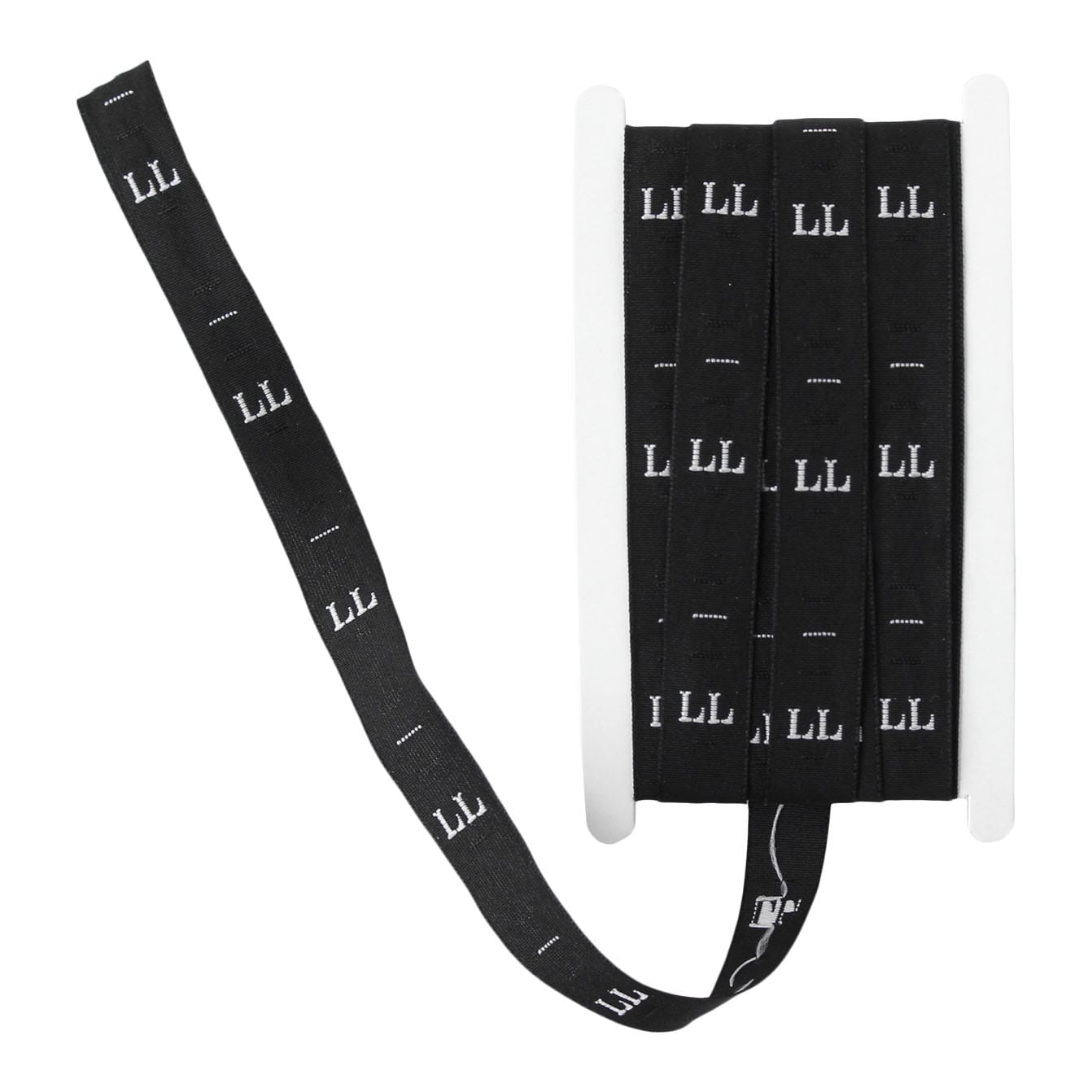 日本紐釦貿易 サイズタグ LL 9mm巾 ブラック TME-LLB (ご注文単位1束)【直送品】