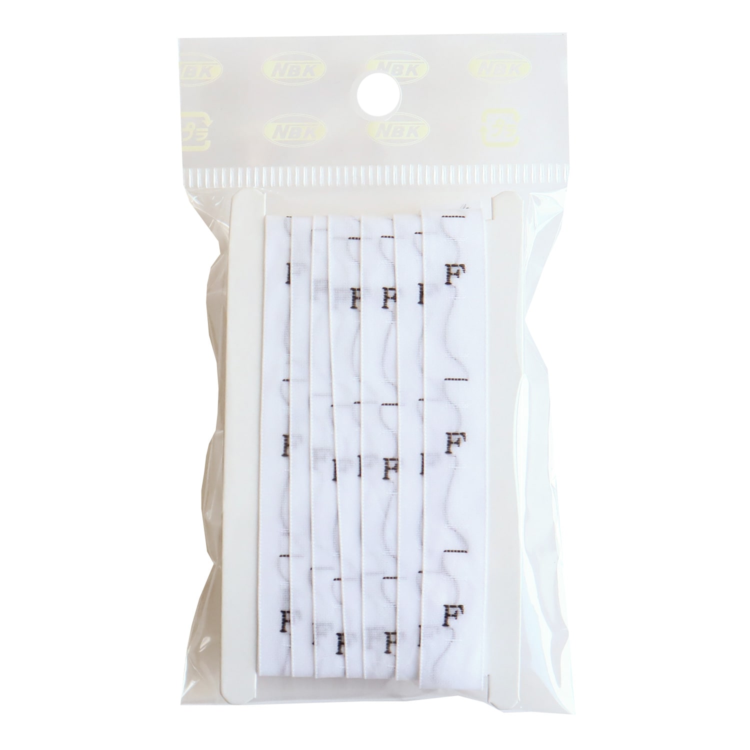 日本紐釦貿易 サイズタグ F 9mm巾 ホワイト TME-F (ご注文単位1束)【直送品】