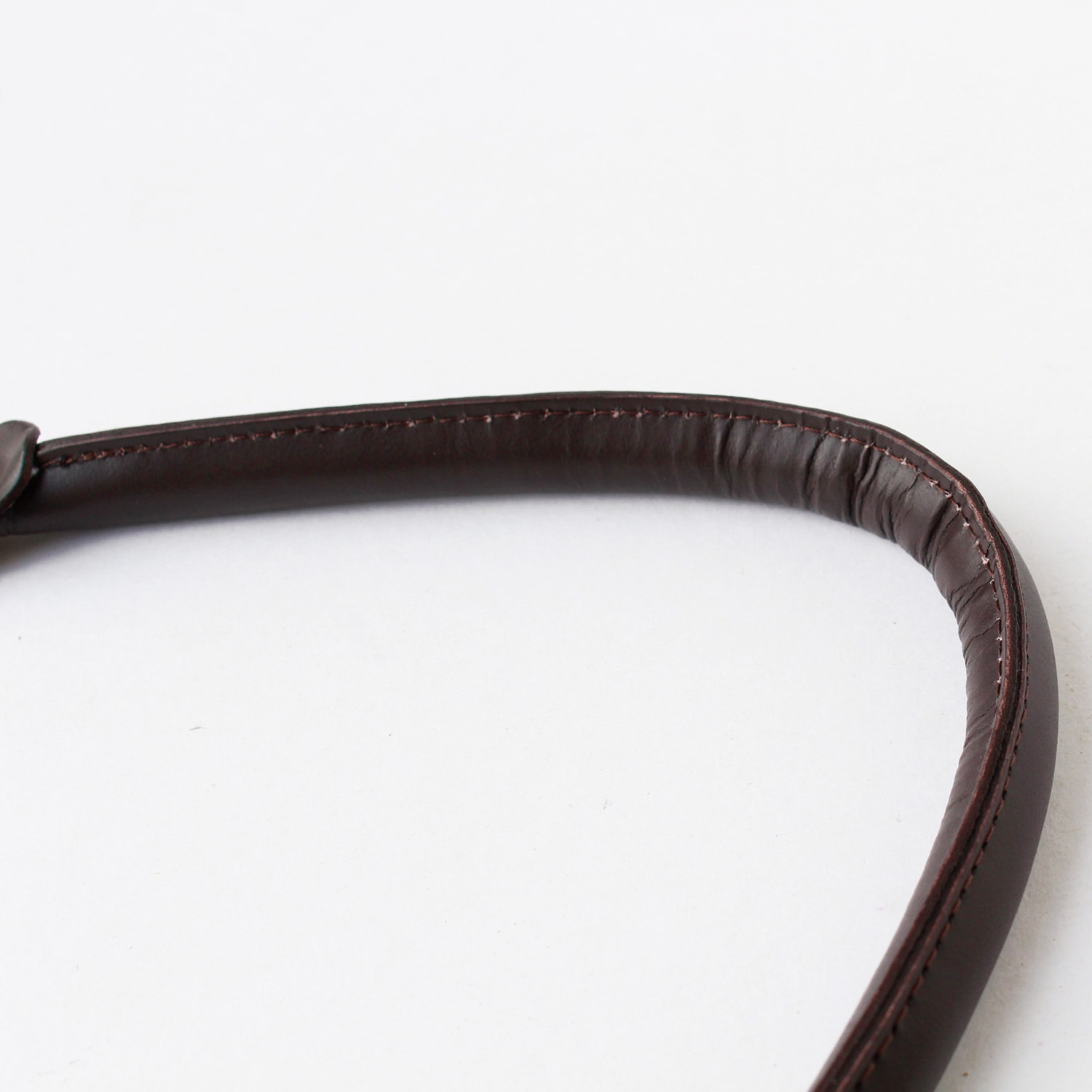 日本紐釦貿易 最高級ヌメ革ハンドル 約40cm チョコ KT97G-C （ご注文単位1組）【直送品】