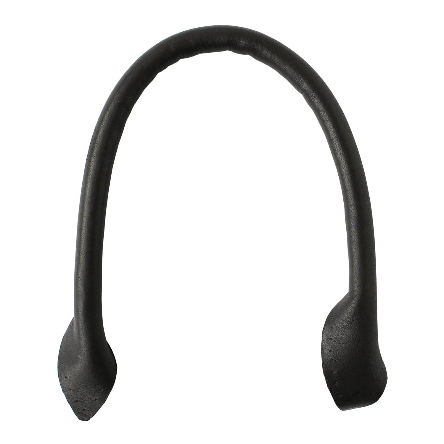 日本紐釦貿易 最高級ヌメ革ハンドル 約38cm 黒 KT98G-B （ご注文単位1組）【直送品】