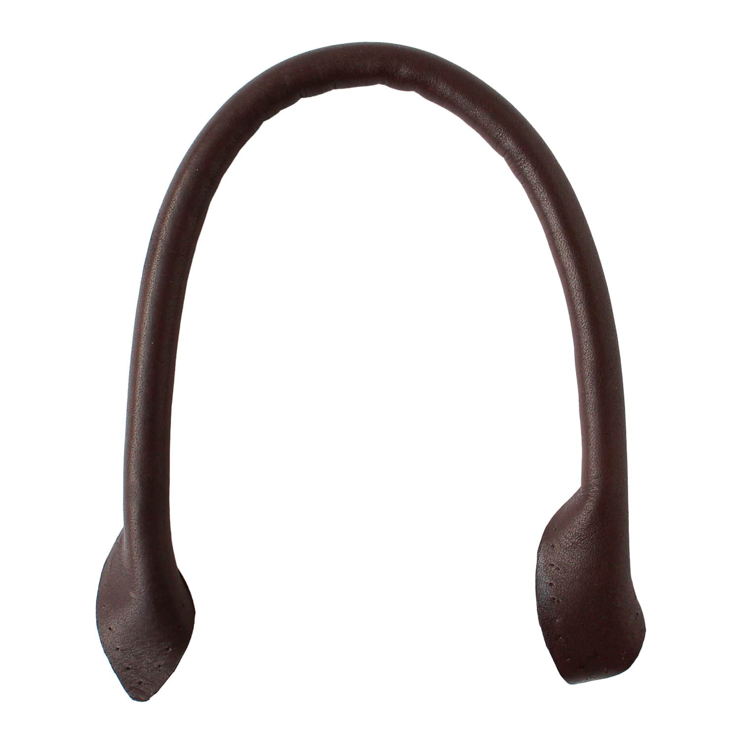 日本紐釦貿易 最高級ヌメ革ハンドル 約38cm チョコ KT98G-C (ご注文単位1組)【直送品】