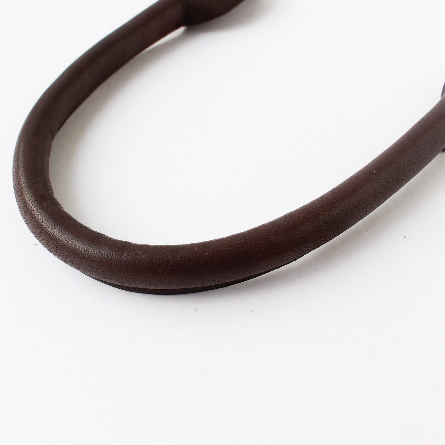 日本紐釦貿易 最高級ヌメ革ハンドル 約38cm チョコ KT98G-C （ご注文単位1組）【直送品】