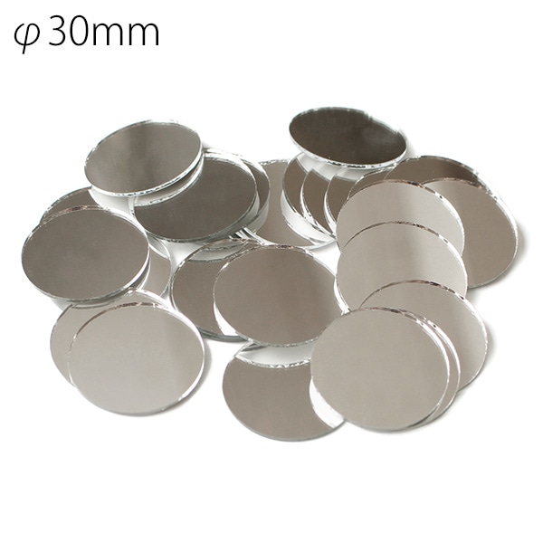 日本紐釦貿易 ミラー丸 φ30mm 30枚入 KN4-30 (ご注文単位1束)【直送品】