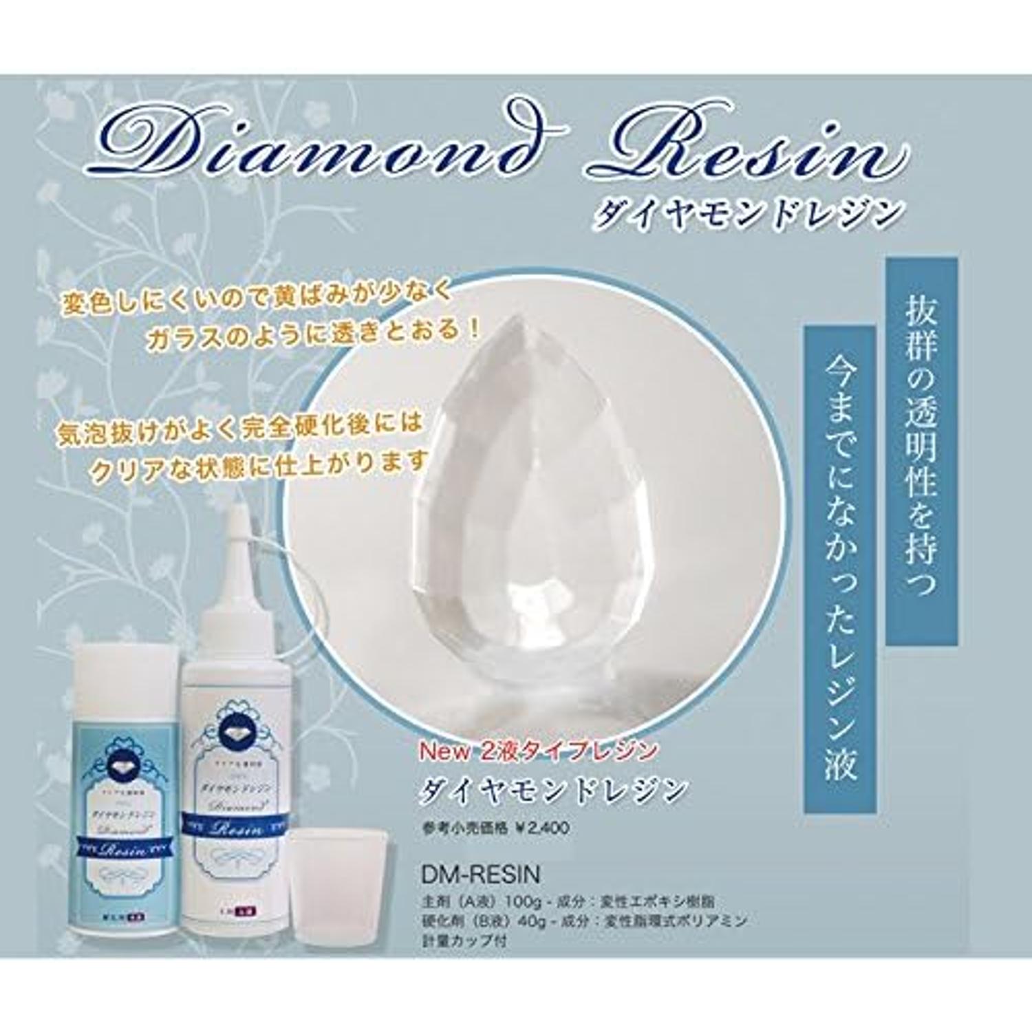 日本紐釦貿易 抜群の透明感 ダイヤモンドレジン 2液性タイプ DM-RESIN (ご注文単位1セット)【直送品】
