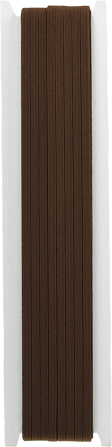 日本紐釦貿易 カラー平ゴム 6コール 4mm幅×30m巻 茶 F10-COL6-C （ご注文単位1巻）【直送品】