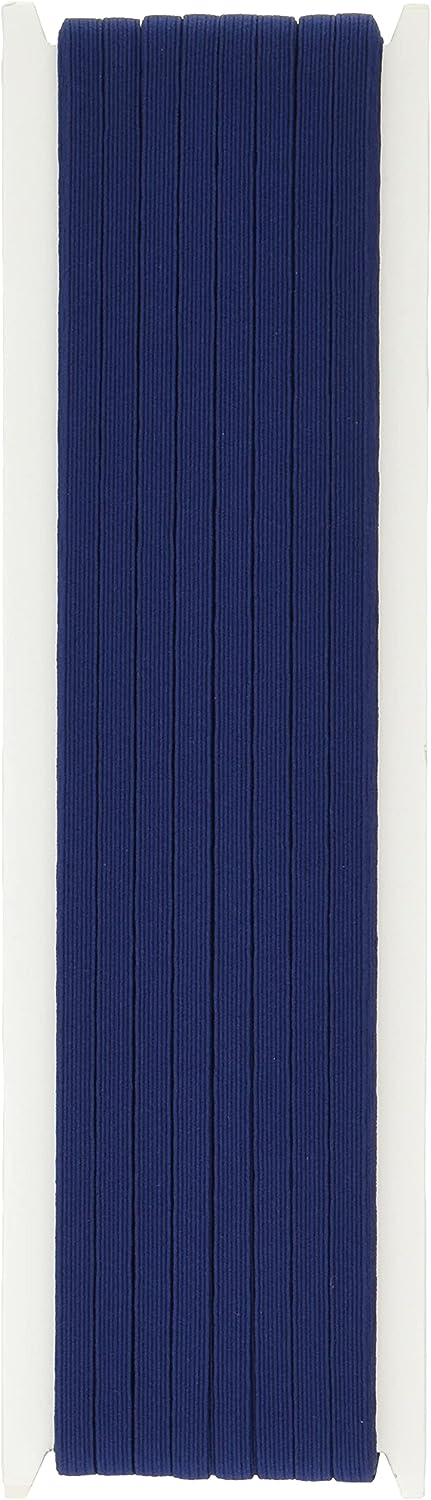 日本紐釦貿易 カラー平ゴム 8コール 5mm幅×30m巻 紺 F10-COL8-NB （ご注文単位1巻）【直送品】