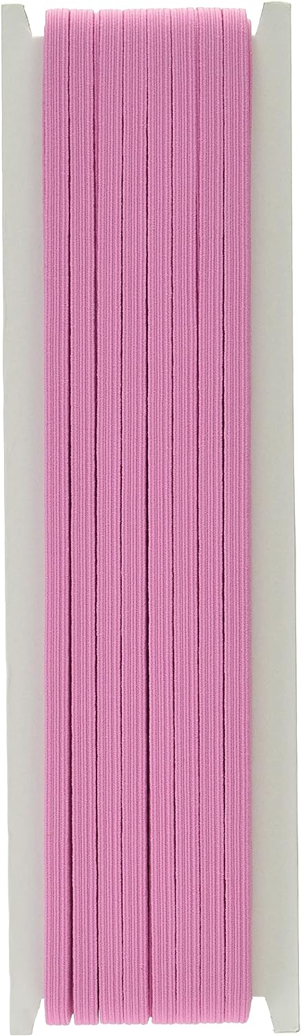 日本紐釦貿易 カラー平ゴム 8コール 5mm幅×30m巻 ピンク F10-COL8-P （ご注文単位1巻）【直送品】