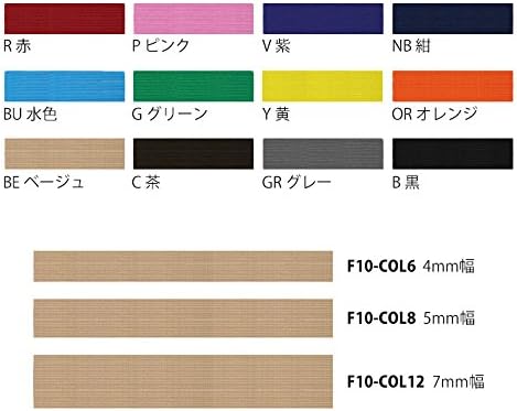 日本紐釦貿易 カラー平ゴム 12コール 7mm幅×30m巻 ピンク F10-COL12-P (ご注文単位1巻)【直送品】