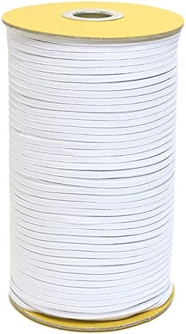 日本紐釦貿易 ソフトゴム 4コールゴム 3mm巾×300m巻 白 F10-SFT4-300 （ご注文単位1巻）【直送品】