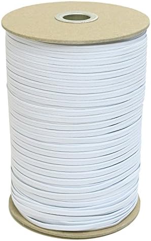 日本紐釦貿易 ソフトゴム 6コールゴム 3mm巾×300m巻 白 F10-SFT6-300 (ご注文単位1巻)【直送品】