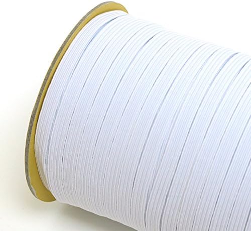 日本紐釦貿易 ソフトゴム 8コールゴム 5mm巾×150m巻 白 F10-SFT8-150 (ご注文単位1巻)【直送品】