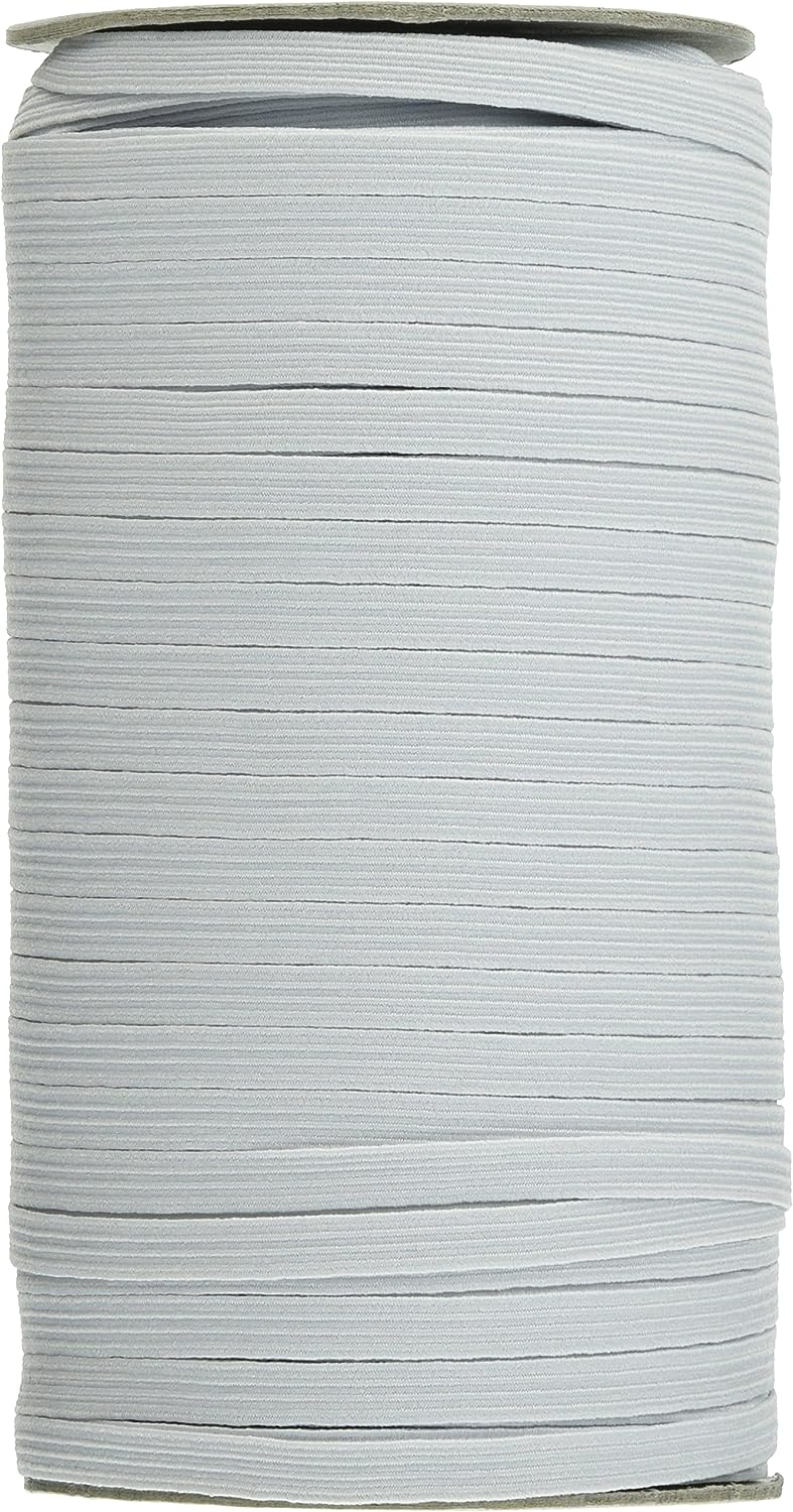 日本紐釦貿易 ソフトゴム 8コールゴム 5mm巾×150m巻 白 F10-SFT8-150 (ご注文単位1巻)【直送品】