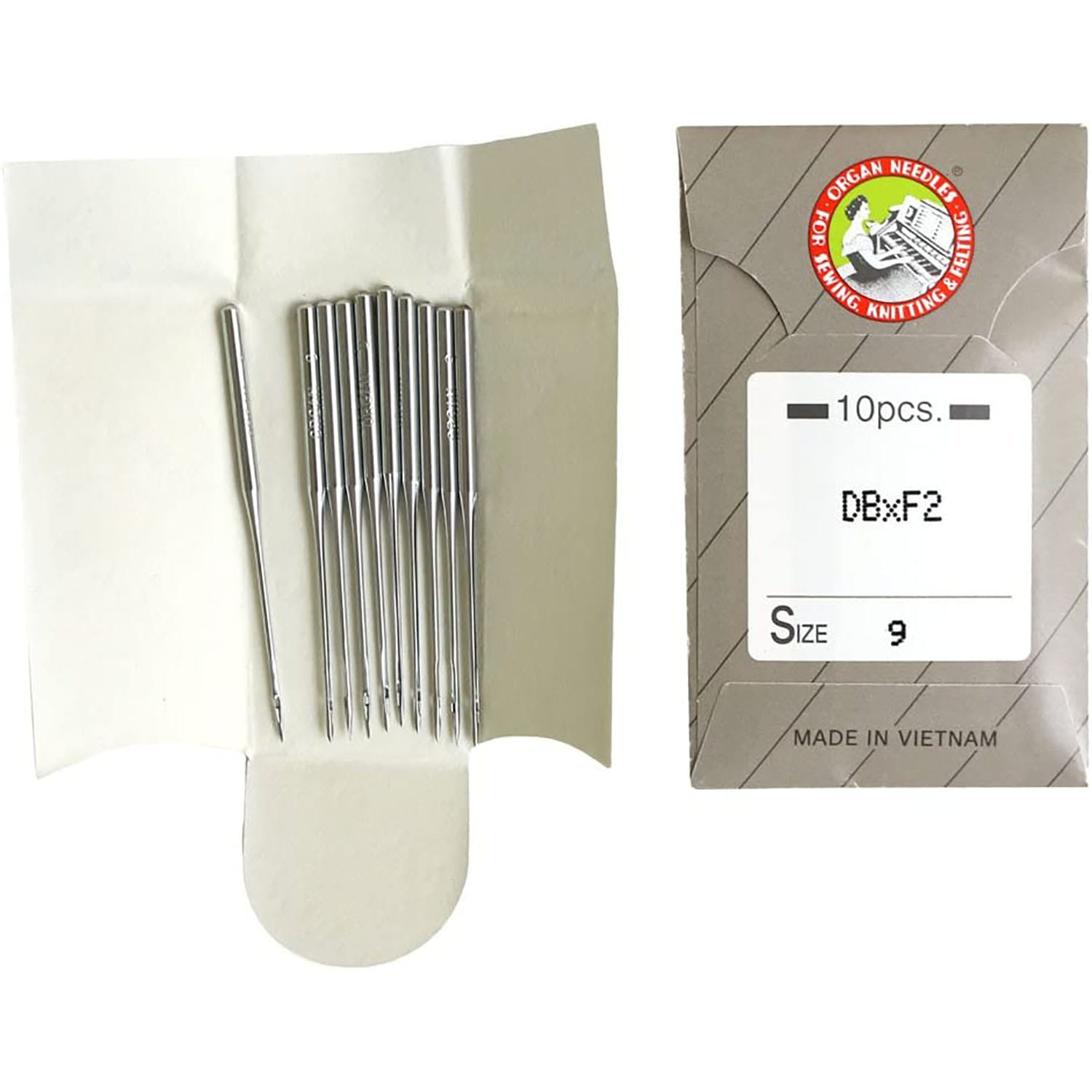 日本紐釦貿易 工業用特殊ミシン針 レザー用 10本入 9番手 DB-F2-9 （ご注文単位1枚）【直送品】